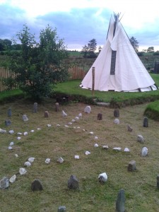 Tipi on the Sacred Grounds