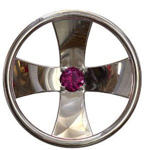 The Two Roads Symbol - Natural Ruby